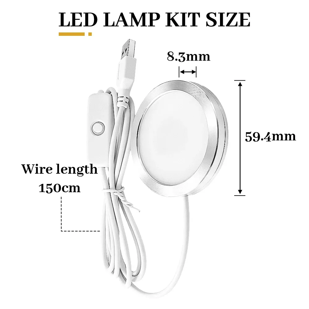 LED-Lampen-Kit warmweiß für BambuLab DIY Drucker