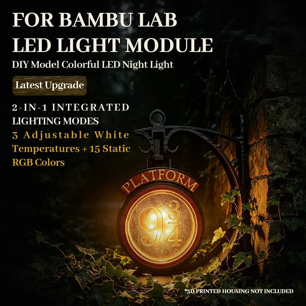 LED-Lampen-Kit warmweiß für BambuLab DIY Drucker