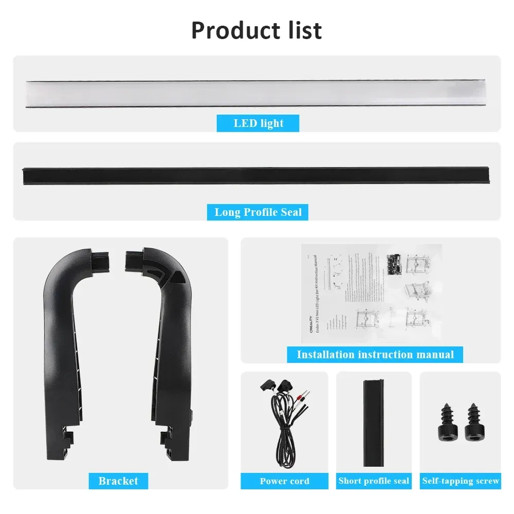 LED-Lichtkit 24 V 5 W für Ender 3 Pro V2 V3 SE S1