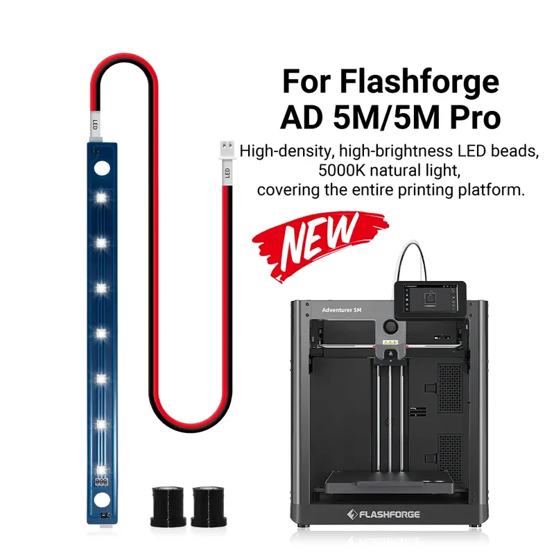 LED Lichtleiste 24V 5000K für Flashforge Adventurer 5M