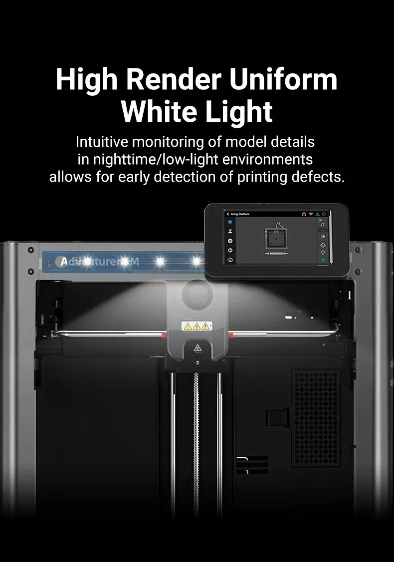 LED Lichtleiste 24V 5000K für Flashforge Adventurer 5M
