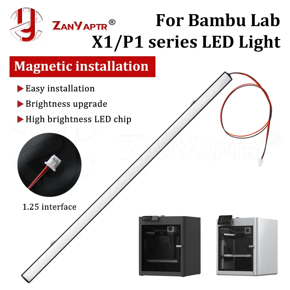LED Lichtleiste für Bambu Lab X1 P1 Serie magnetisch
