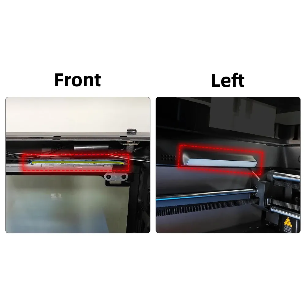 LED-Lichtleiste vorne links für Bambu P2S Drucker