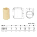 Linearlager 5 Stück 8 bis 12 mm für 3D-Drucker – 2