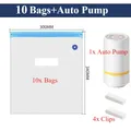 Luftpumpe elektrisch USB wiederaufladbar für Vakuumbeutel – Farbe 10 Bags-Auto Pump