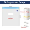 Luftpumpe elektrisch USB wiederaufladbar für Vakuumbeutel – Farbe 20 Bags-Auto Pump