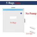 Luftpumpe elektrisch USB wiederaufladbar für Vakuumbeutel – Farbe 5 Bags Only