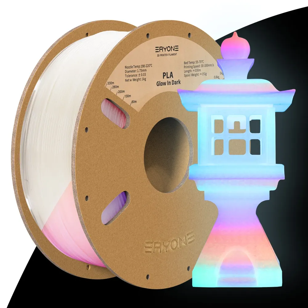 Luminous PLA Filament 1,75 mm leuchtet im Dunkeln 1 kg
