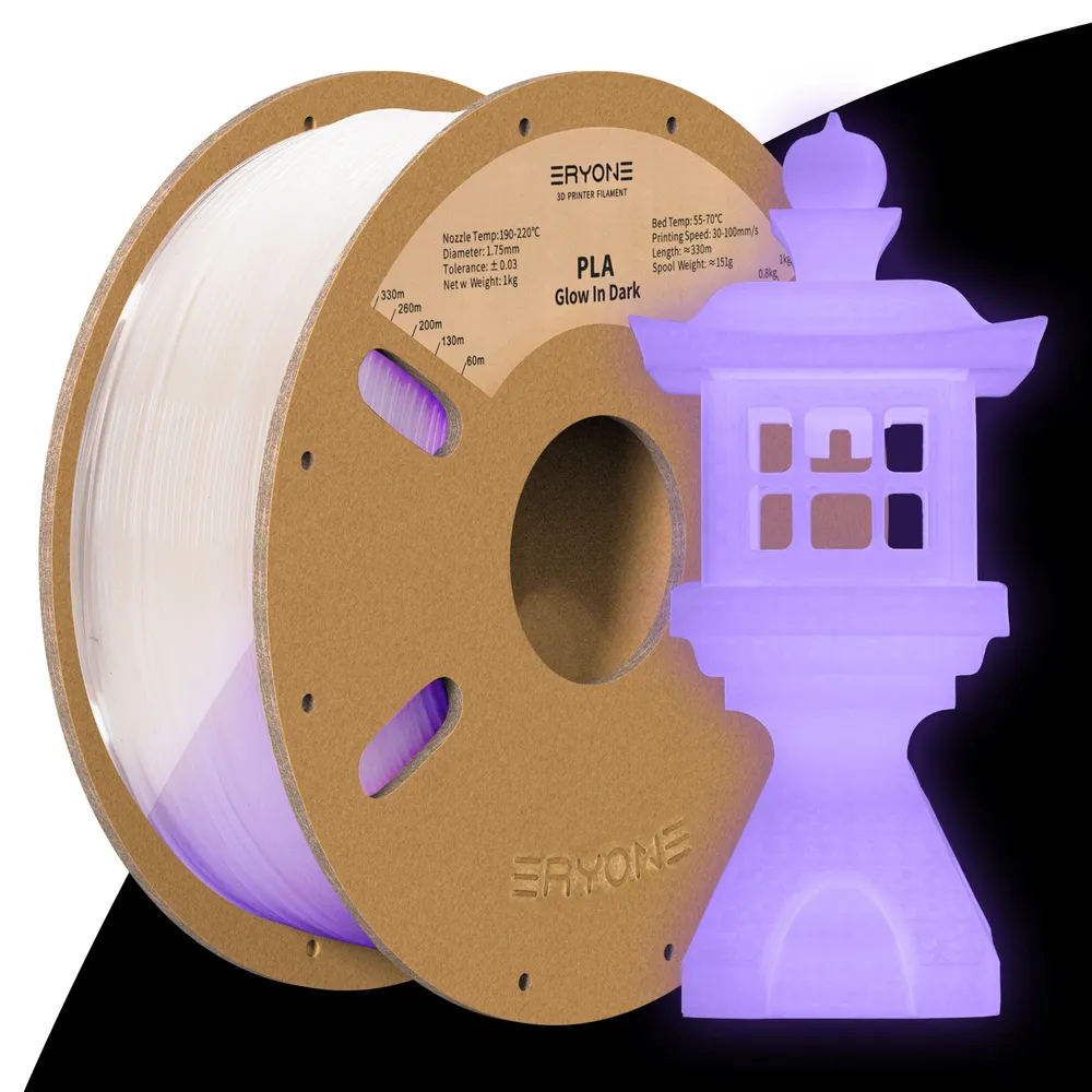 Luminous PLA Filament 1,75 mm leuchtet im Dunkeln 1 kg