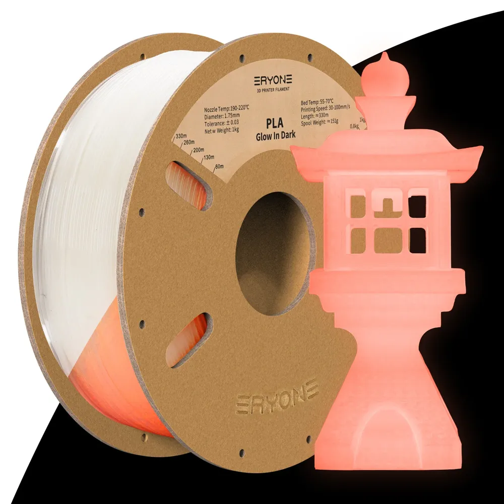 Luminous PLA Filament 1,75 mm leuchtet im Dunkeln 1 kg