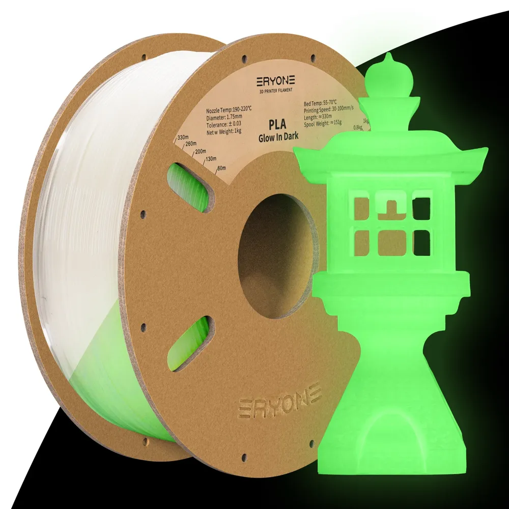 Luminous PLA Filament 1,75 mm leuchtet im Dunkeln 1 kg