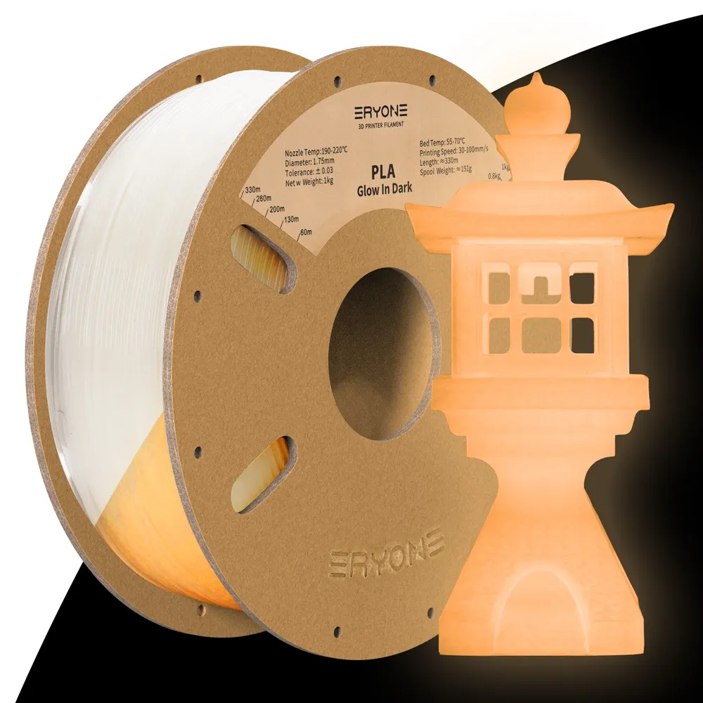 Luminous PLA Filament 1,75 mm leuchtet im Dunkeln 1 kg