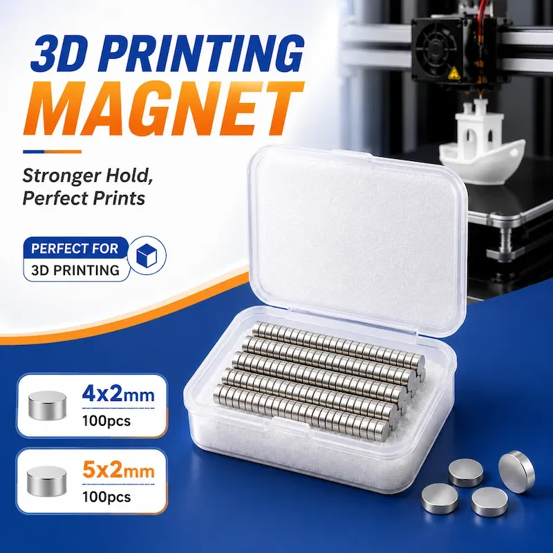 Magnete Neodym 4x2 5x2mm 100 bis 200 Stück für Bambu Lab