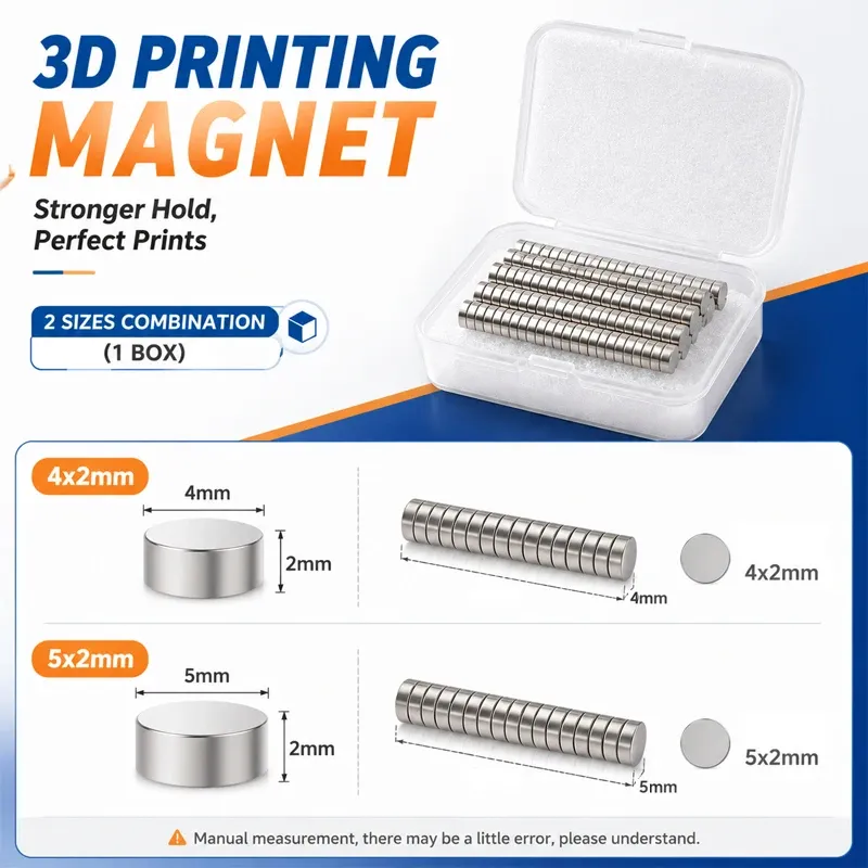 Magnete Neodym 4x2 5x2mm 100 bis 200 Stück für Bambu Lab