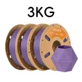 Matt PLA Filament 1,75 mm hohe Qualität 1 kg – Color Blaue Lila-3kg-Blüten