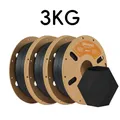 Matt PLA Filament 1,75 mm hohe Qualität 1 kg – Color Schwarz-3kg