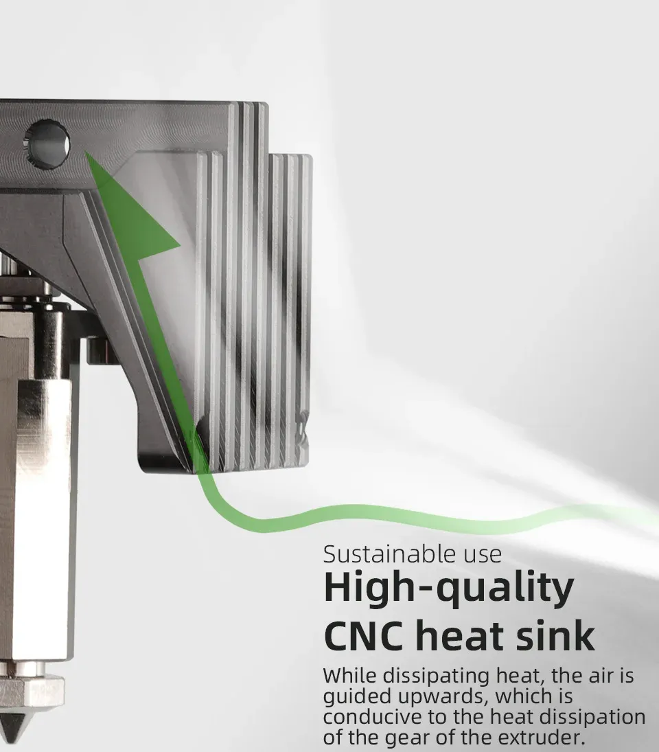 Mellow High Flow NF FluxHeat LIte Hotend Tc4 Heatbreak für Bambu Lab P1P P1S