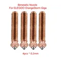 Messing-Düse 0,4 bis 1,0 mm für Elegoo OrangeStorm Giga – Farbe 4pcs 0.2mm bimetal