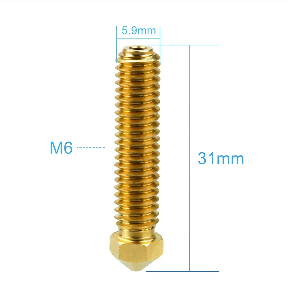 Messing-Düse 0,4 bis 1,0 mm für Elegoo OrangeStorm Giga