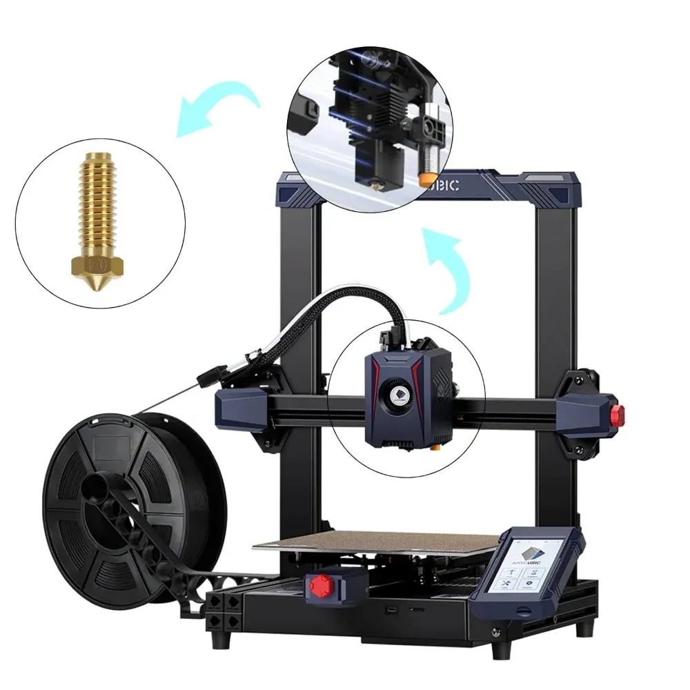 Messing Düse 0,4 mm für Anycubic Kobra 2 Serie 10er oder 20er Set
