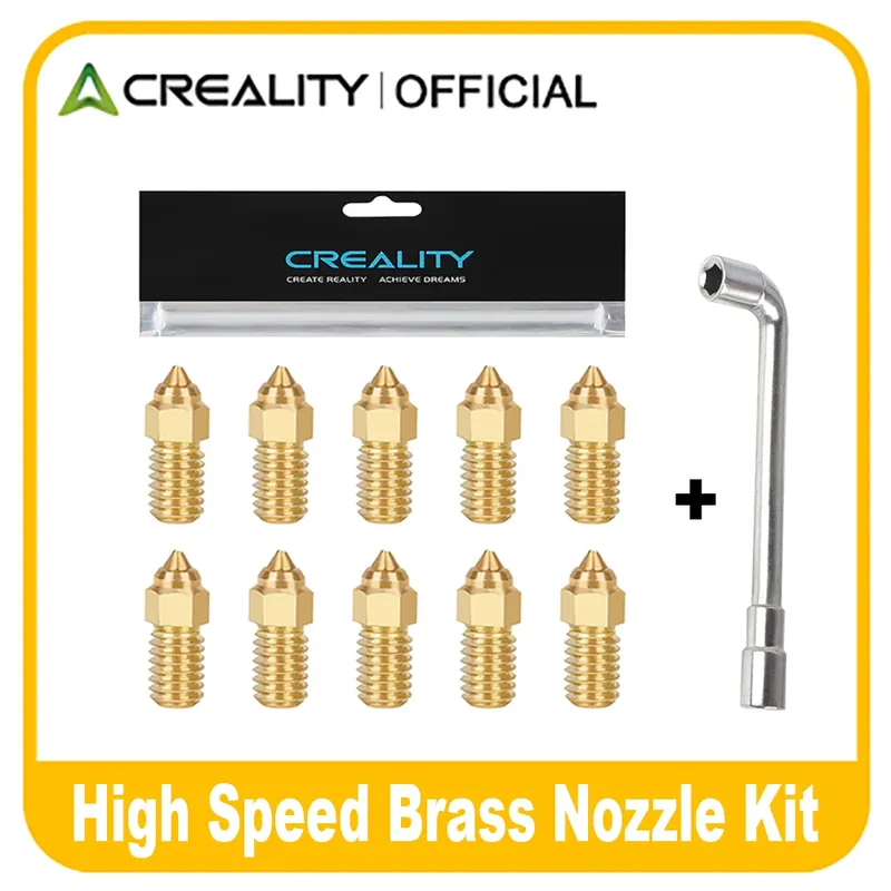 Messing Düsen Kit für Creality Ender 3 V3 SE 0,4 bis 1,0 mm 10er Set