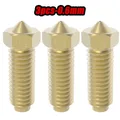 Messing Hartstahl Düse für Anycubic Kobra 2 Serie 0,4 bis 1,0 mm – Farbe 3pcs-Brass 0.6mm