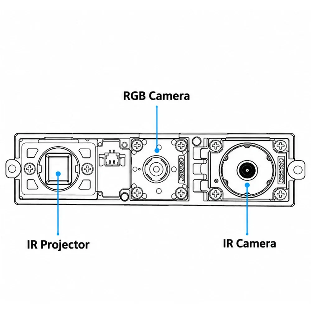 Mini 3D-Kamera USB2.0 58 Grad für Roboter 3D-Scanning