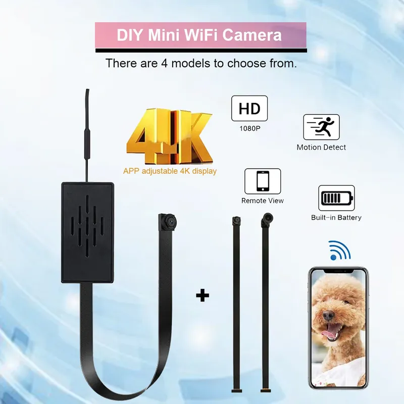 Mini 4K WLAN-Kamera 2MP 1080P Live-Übertragung Smartphone-App