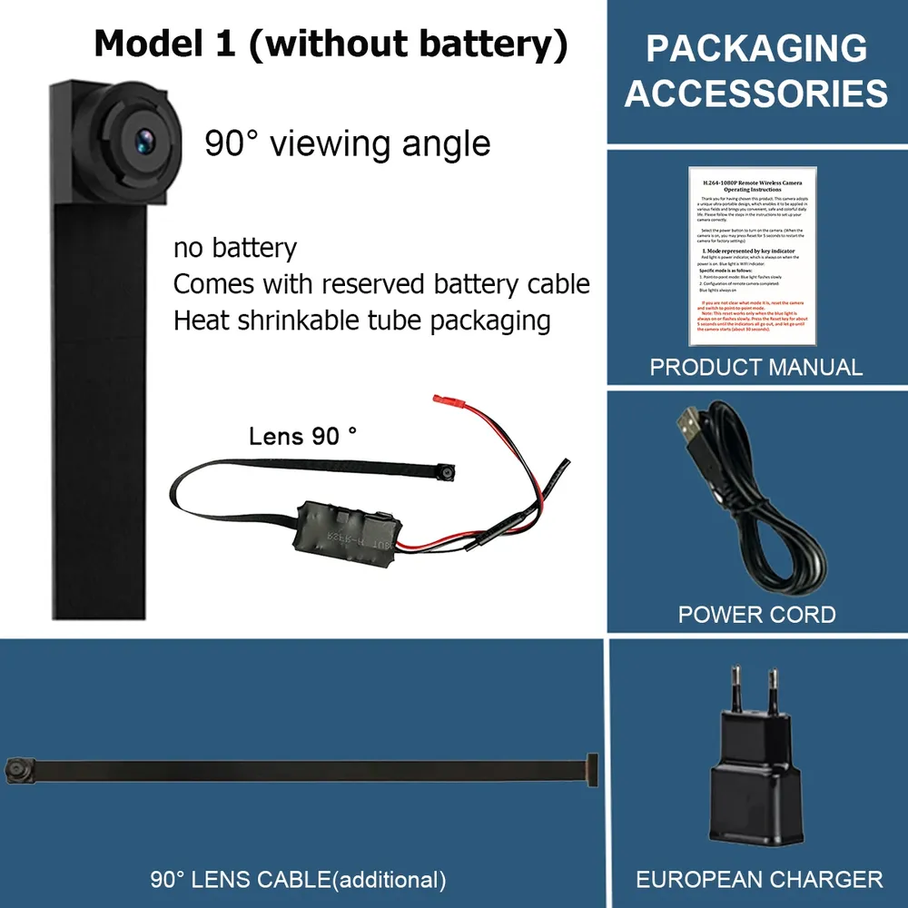 Mini 4K WLAN-Kamera 2MP 1080P Live-Übertragung Smartphone-App