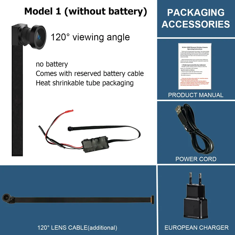 Mini 4K WLAN-Kamera 2MP 1080P Live-Übertragung Smartphone-App
