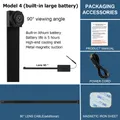 Mini 4K WLAN-Kamera 2MP 1080P Live-Übertragung Smartphone-App – Sensorgröße Model 4-90 degrees