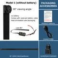 Mini 4K WLAN-Kamera 2MP 1080P Live-Übertragung Smartphone-App – Sensorgröße Model 1-90 degrees