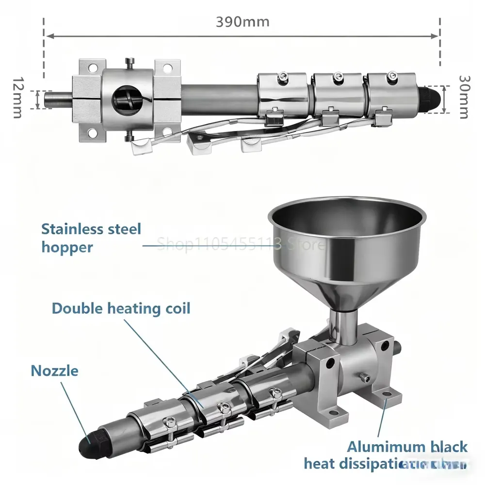 Mini-Einschneckenextruder 16 bis 20 mm für Filamentherstellung