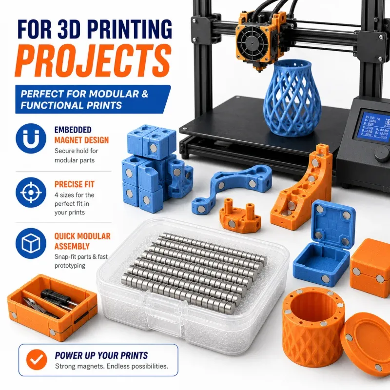 Mini-Magnete N35 NdFeB für Bambu Lab 3D-Drucker