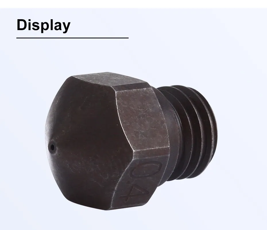 MK10 Düse gehärtete Stahldüse ID 2,0 mm für Wanhao FlashForge