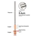 MK4 Hotend-Teile Titan Kupfer Heatbreak Throat Aluminium-Heizblock – 3