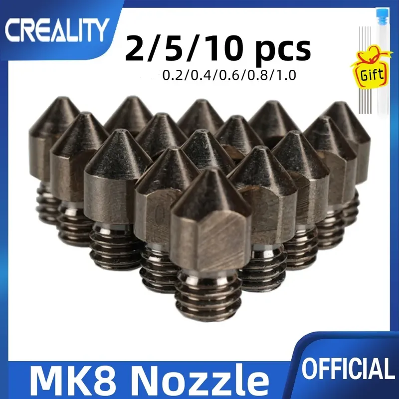 MK8 Düsen gehärtete Stahldüse 0,2 bis 1,0 mm für CR10 Ender3