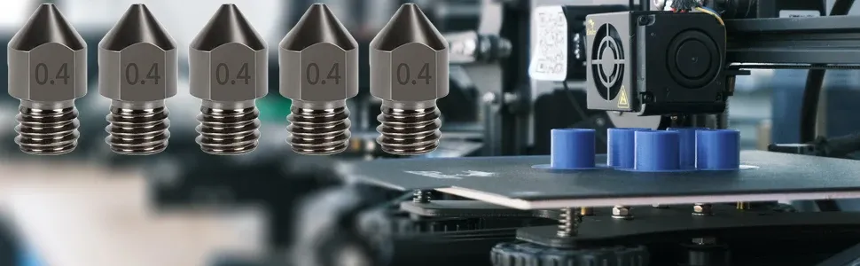 MK8 Düsen gehärtete Stahldüse 0,2 bis 1,0 mm für CR10 Ender3