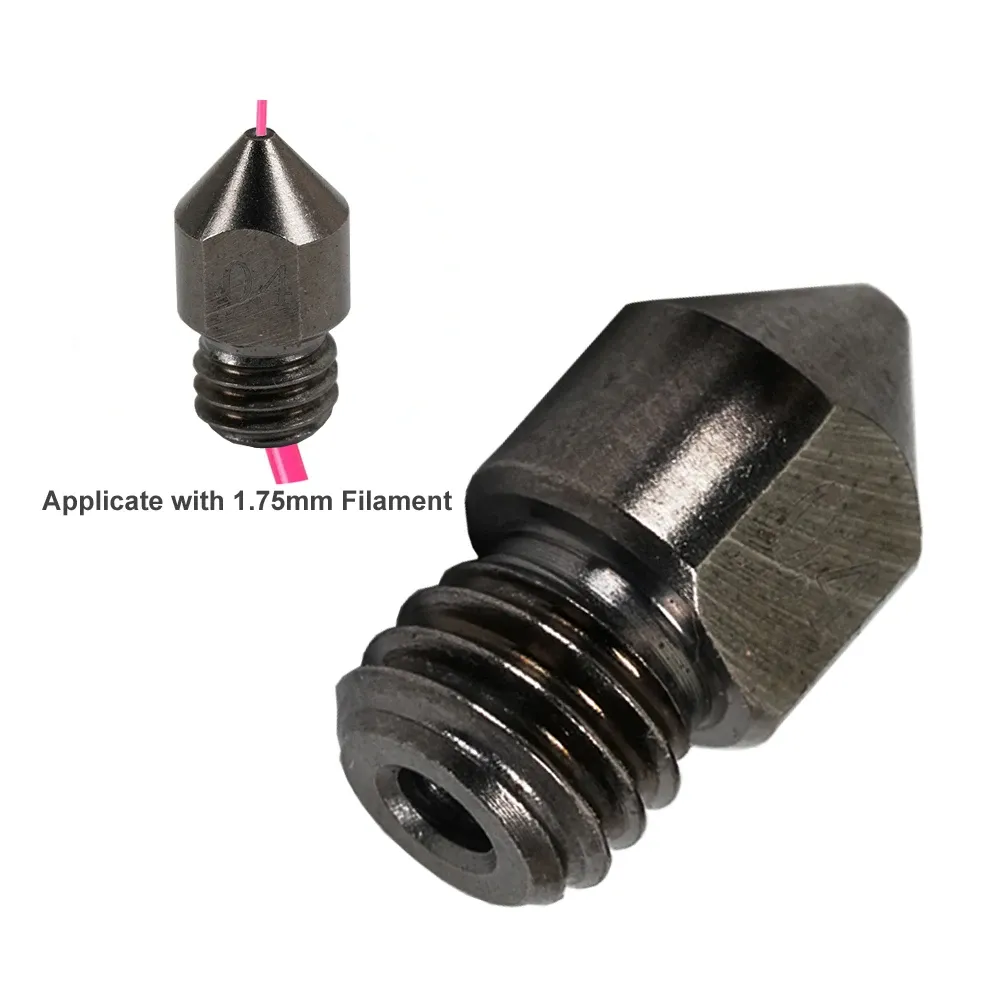 MK8 Düsen gehärtete Stahldüse 0,2 bis 1,0 mm für CR10 Ender3