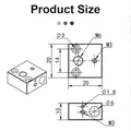 MK8 Heat Block Aluminium mit Silikonsocken für CR10/10S Ender 3 – 5