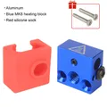 MK8 Heat Block Aluminium mit Silikonsocken für CR10/10S Ender 3 – Farbe Blauer Wärmeblock