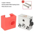 MK8 Heat Block Aluminium mit Silikonsocken für CR10/10S Ender 3 – Farbe Roter Kupferblock