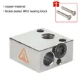 MK8 Heat Block Aluminium mit Silikonsocken für CR10/10S Ender 3 – Farbe Kupfer-Heizblock