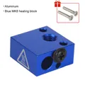 MK8 Heat Block Aluminium mit Silikonsocken für CR10/10S Ender 3 – Farbe Blauer Mk8 Heizblock