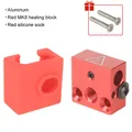MK8 Heat Block Aluminium mit Silikonsocken für CR10/10S Ender 3 – Farbe Roter Wärmeblock