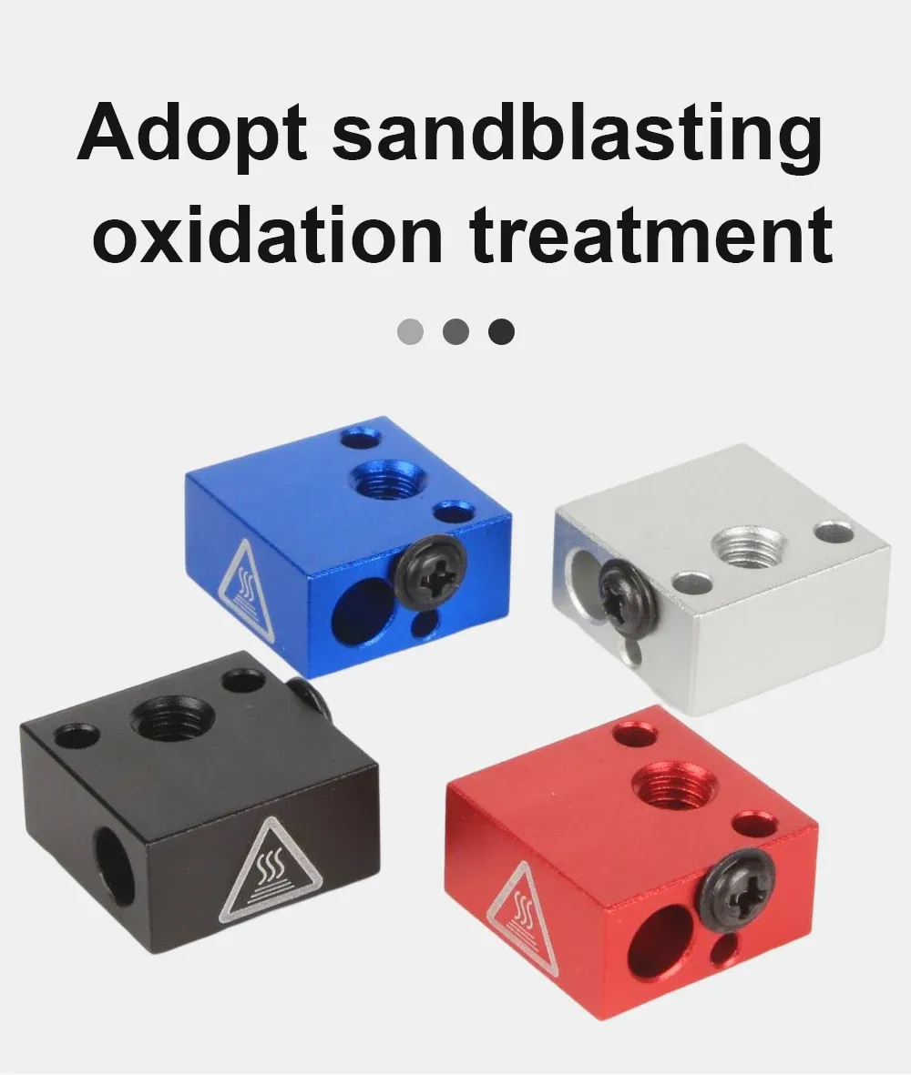 MK8 Heat Block Aluminium mit Silikonsocken für CR10/10S Ender 3