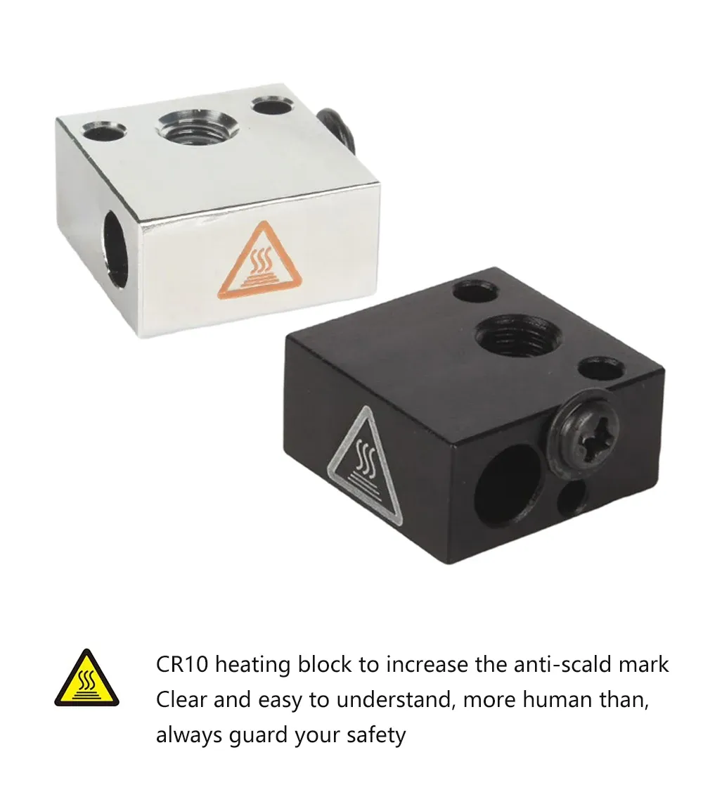 MK8 Heat Block Aluminium mit Silikonsocken für CR10/10S Ender 3