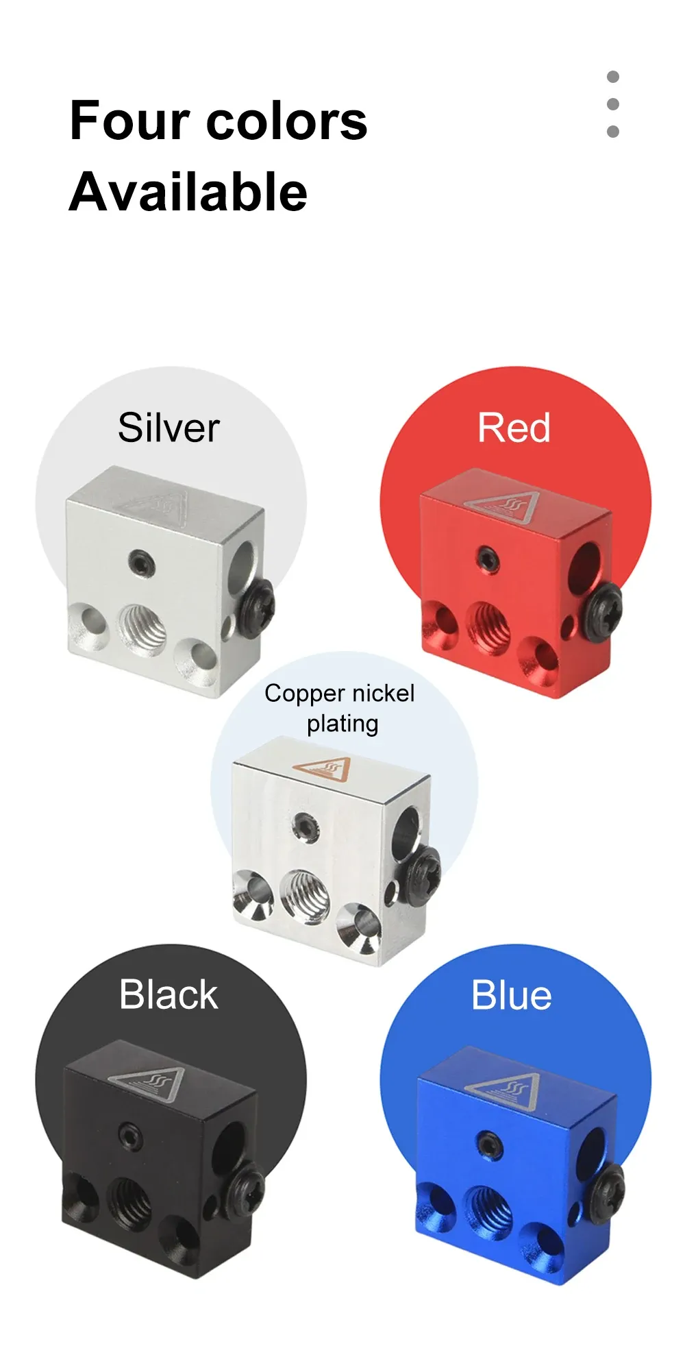 MK8 Heat Block Aluminium mit Silikonsocken für CR10/10S Ender 3