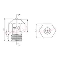 MK8 Rubin-Düse 0,4 bis 0,8 mm für Hochtemperaturmaterialien – 5