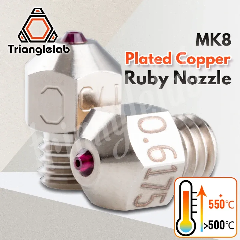 MK8 Rubin-Düse 0,4 bis 0,8 mm für Hochtemperaturmaterialien